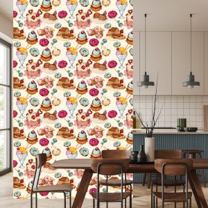 Papier Peint Bonbons Au Style Vintage – Image 4