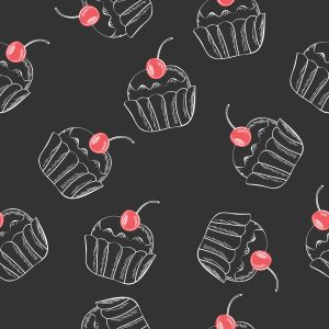 Papier Peint Petit Gâteau À La Cerise – Image 1