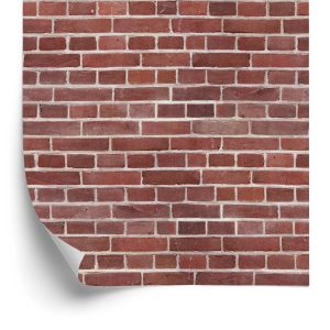 Papier Peint Brique Rouge Foncé – Image 2