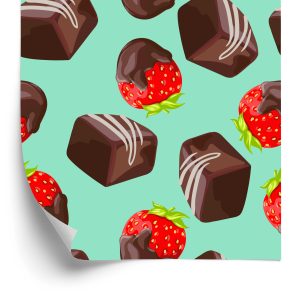 Papier Peint Fraises Au Chocolat – Image 2