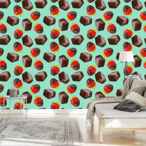 Papier Peint Fraises Au Chocolat – Image 3