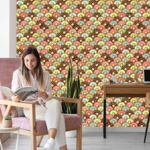 Papier Peint Beignets Colorés Avec Glaçage – Image 7