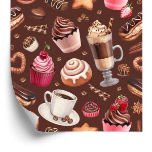 Papier Peint Café Avec Des Bonbons – Image 2