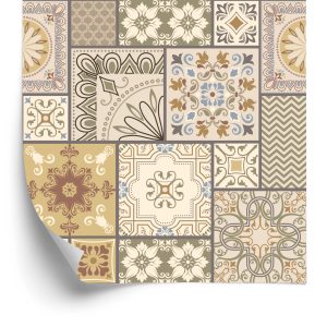 Papier Peint Mosaïque Abstraite Sous Forme De Patchwork – Image 2