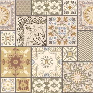 Papier Peint Mosaïque Abstraite Sous Forme De Patchwork – Image 1