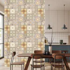 Papier Peint Mosaïque Abstraite Sous Forme De Patchwork – Image 4