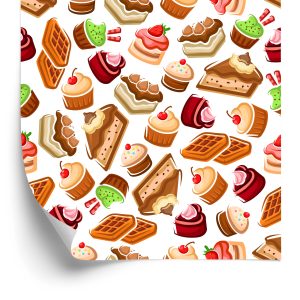 Papier Peint Pâtisseries Colorées – Image 2