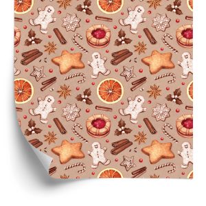 Papier Peint Pain D'épice De Noël – Image 2