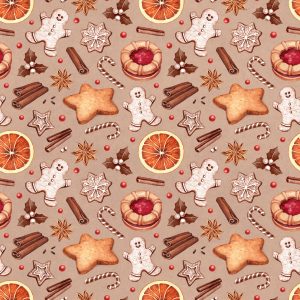 Papier Peint Pain D'épice De Noël – Image 1
