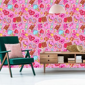 Papier Peint Bonbons Heureux Colorés – Image 6