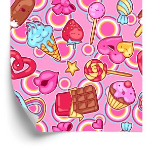 Papier Peint Bonbons Heureux Colorés – Image 2