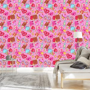 Papier Peint Bonbons Heureux Colorés – Image 3