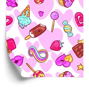 Papier Peint Bonbons Colorés Heureux – Image 2