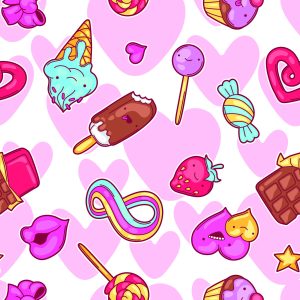 Papier Peint Bonbons Colorés Heureux – Image 1