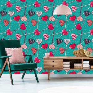 Papier Peint Sucettes Colorées Avec Des Motifs – Image 6