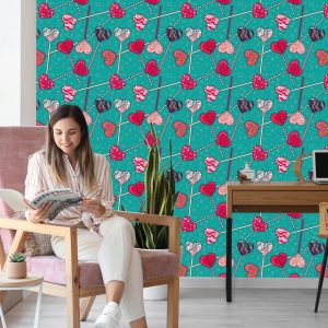 Papier Peint Sucettes Colorées Avec Des Motifs – Image 7