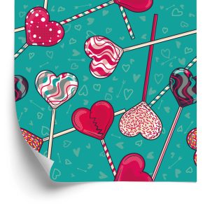 Papier Peint Sucettes Colorées Avec Des Motifs – Image 2