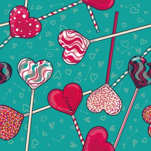 Papier Peint Sucettes Colorées Avec Des Motifs – Image 1