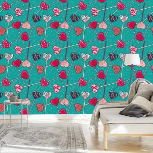 Papier Peint Sucettes Colorées Avec Des Motifs – Image 3