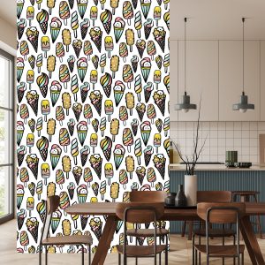 Papier Peint Nourriture De Bonbons De Crème Glacée Colorée Jeunesse – Image 4