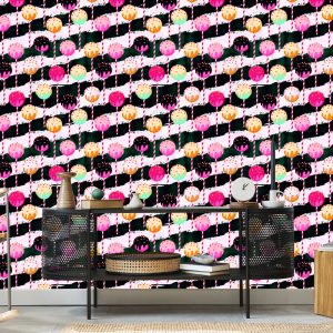 Papier Peint Sucettes Colorées Sur Un Fond De Zigzag – Image 5