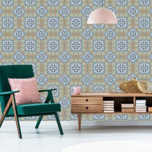 Papier Peint Belle Mosaïque Marocaine Ornée – Image 6