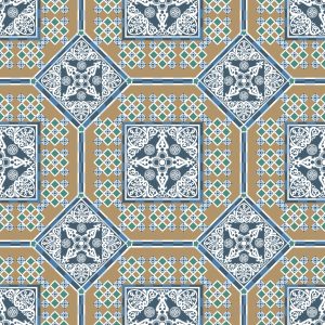 Papier Peint Belle Mosaïque Marocaine Ornée – Image 1