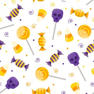 Papier Peint Bonbons Pour Halloween – Image 1
