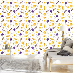 Papier Peint Bonbons Pour Halloween – Image 3