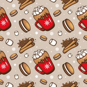 Papier Peint Bonbons De Noël – Image 1