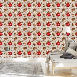 Papier Peint Bonbons De Noël – Image 3