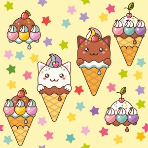 Papier Peint Glace Du Chat – Image 1