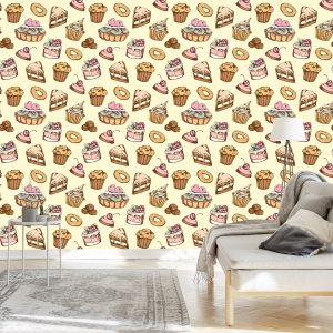 Papier Peint Pâtisseries Vintage Sucrées – Image 3