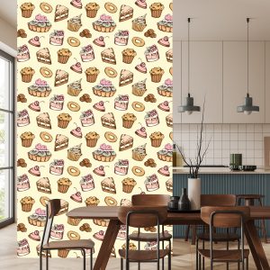 Papier Peint Pâtisseries Vintage Sucrées – Image 4