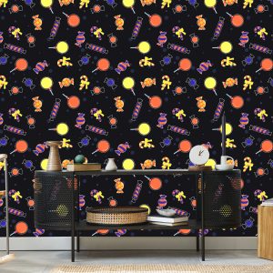 Papier Peint Bonbons Colorés Pour Halloween – Image 5
