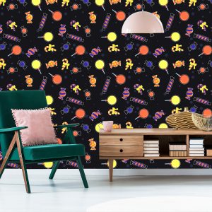 Papier Peint Bonbons Colorés Pour Halloween – Image 6