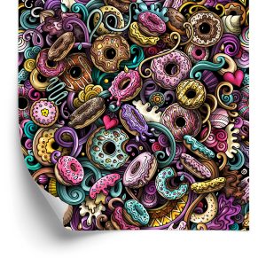 Papier Peint Beignets De Style Graffiti – Image 2