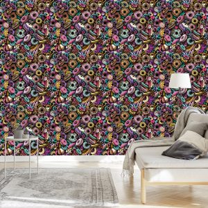 Papier Peint Beignets De Style Graffiti – Image 3