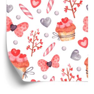 Papier Peint Petits Gâteaux Peints À L'aquarelle – Image 2
