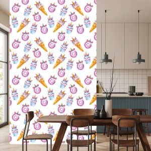 Papier Peint Bonbons Licornes – Image 4