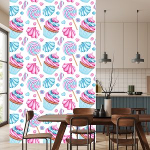Papier Peint Muffins Et Sucettes Colorés – Image 4