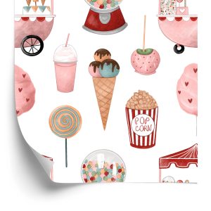 Papier Peint Sucreries Du Parc D'attractions – Image 2