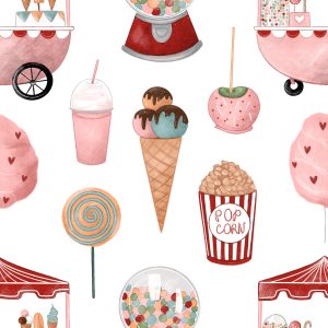 Papier Peint Sucreries Du Parc D'attractions – Image 1