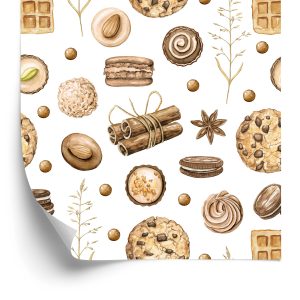 Papier Peint Biscuits Colorés À La Cannelle – Image 2