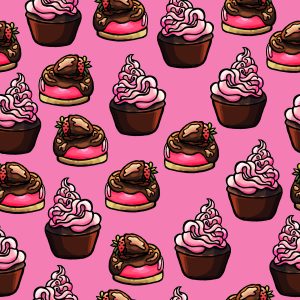Papier Peint Petits Gâteaux – Image 1