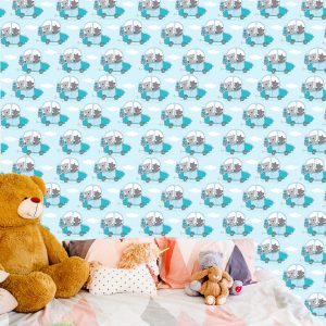 Papier Peint Pour Les Enfants - Ours En Peluche Et Loups En Voyage – Image 6