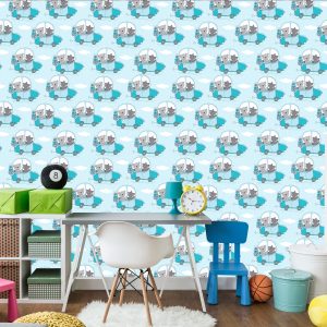 Papier Peint Pour Les Enfants - Ours En Peluche Et Loups En Voyage – Image 4