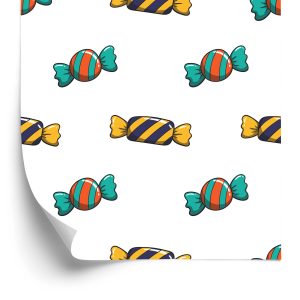 Papier Peint Bonbons Colorés À Rayures – Image 2