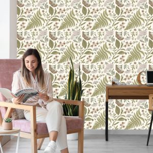 Papier Peint Plantes De Champ Dans Un Style Rétro – Image 7