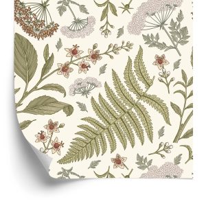 Papier Peint Plantes De Champ Dans Un Style Rétro – Image 2